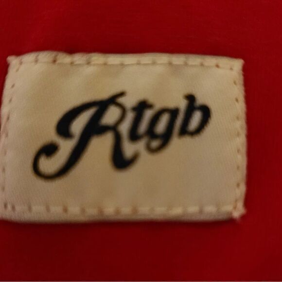 NWT RTGB Unisex Red Short Sleeve Ambitious Behavior Breast Pocket - Size Medium - Picture 5 of 8